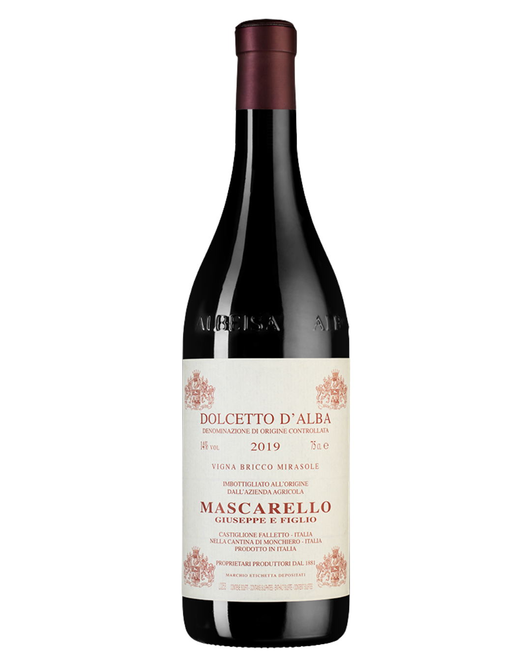 Dolcetto D'Alba Vigna Bricco Mirasole doc 2023. Mascarello Giuseppe e Figlio