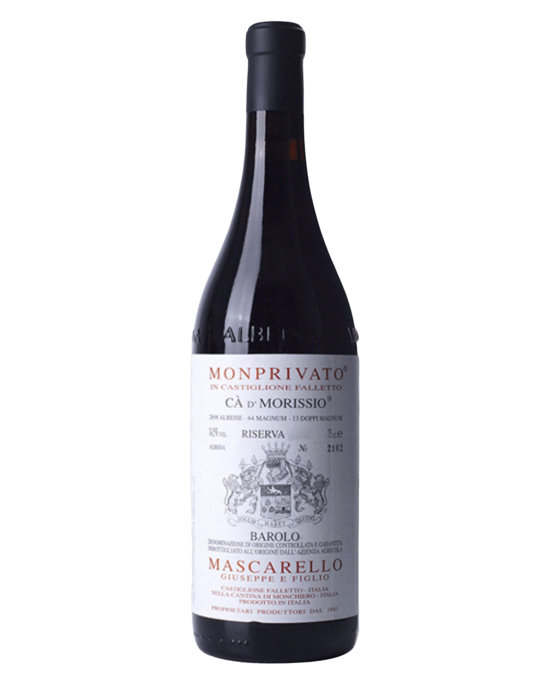 Barolo Monprivato Riserva Cà D'Morissio docg 2018. Mascarello Giuseppe e Figlio