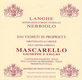 Langhe Nebbiolo Doc 2023. Mascarello Giuseppe e Figlio
